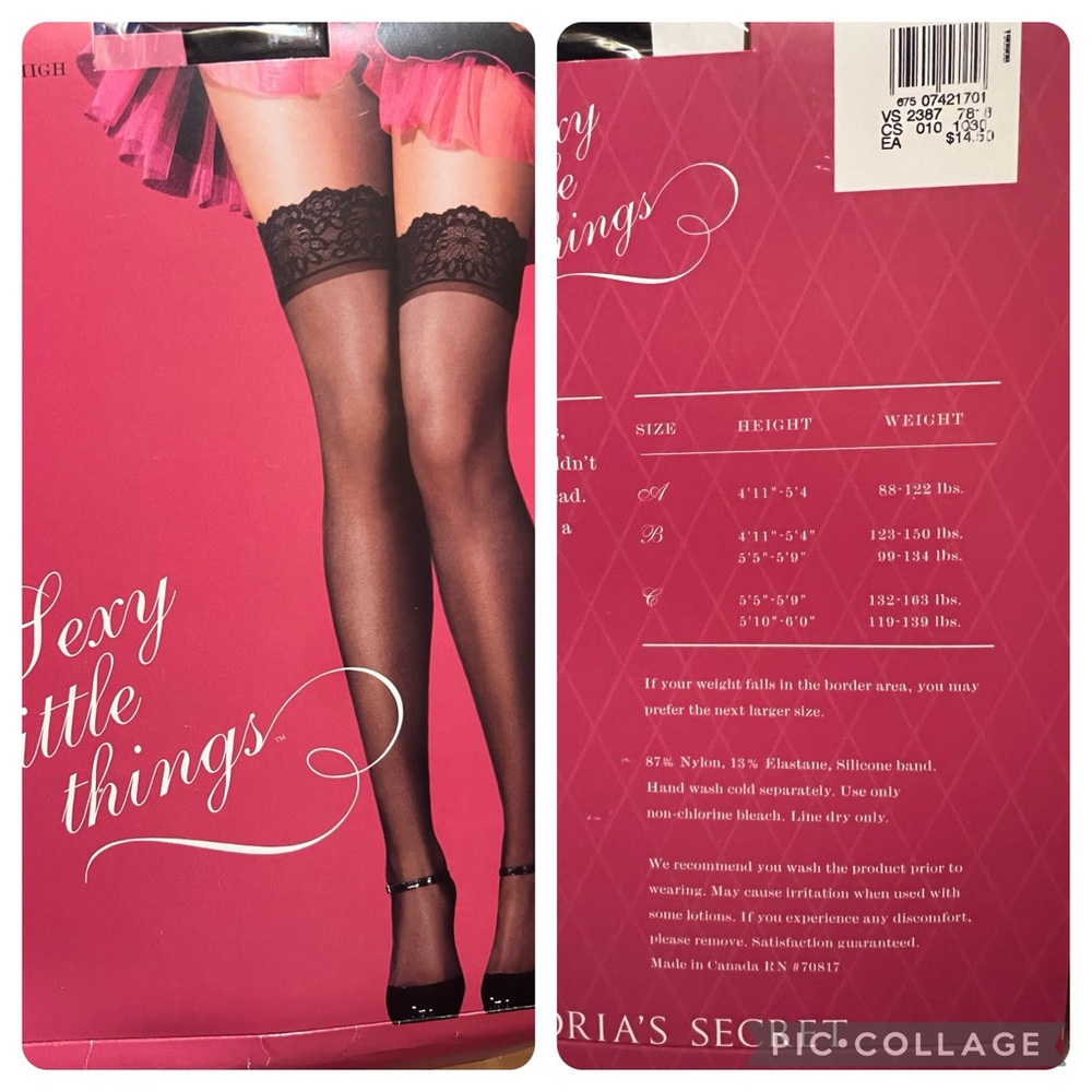 Garter Belt and 6 Pairs of Thigh Highs - Picture 4 of 7